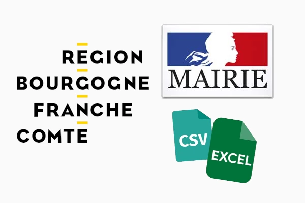 Fichier des Mairies de la région Bourgogne-Franche-Comté