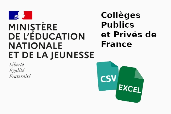 Fichiers emails des Collèges Privés et Publics